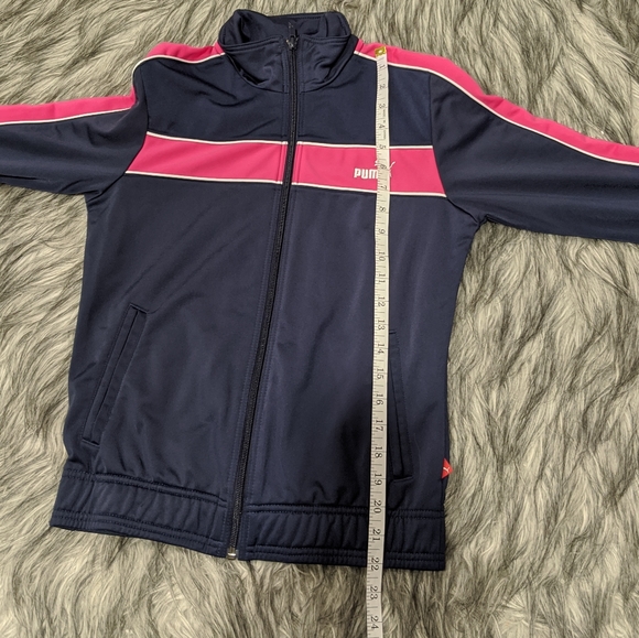💗SOLD💗Puma navy and pink zippered jacket - Picture 6 of 7